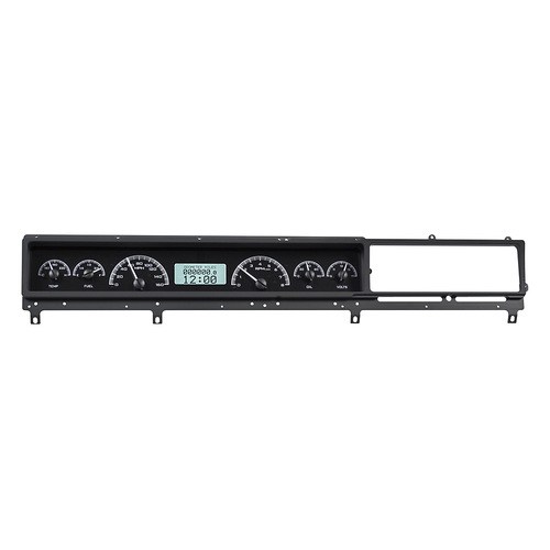 Dakota Digital Gauge, MDX System, 1966-67 Ford Fairlane, Black Alloy Style Face, White Display, Custom