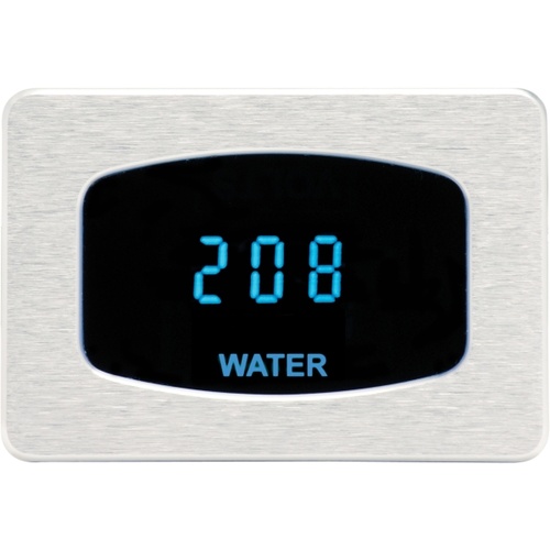 Dakota Digital Gauge, Odyssey Series I, Water Temperature, Digital, 0-300 Degrees F, Satin Bezel, Blue Display, Each