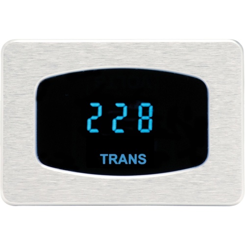 Dakota Digital Gauge, Odyssey Series I, Transmission Temperature, Digital, 0- 200°C, Chrome Bezel, Blue Display, Each