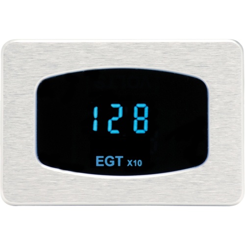 Dakota Digital Gauge, Odyssey Series I, Exhaust Gas Temperature, Digital, 65- 955°C, Chrome Bezel, Blue Display, Each