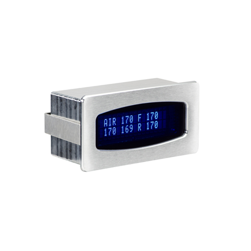 Dakota Digital Gauge, Odyssey Series I, 3 Quad Air Pressure Monitor, Digital, 0- 300 psi, Chrome Bezel, Blue Display, Each