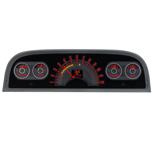 Dakota Digital Gauge Kit, Direct Fit, 1960- 63 For Chevrolet Pickup, Analog/Digital, Black Background, Multicolor Illuminated Display, Kit