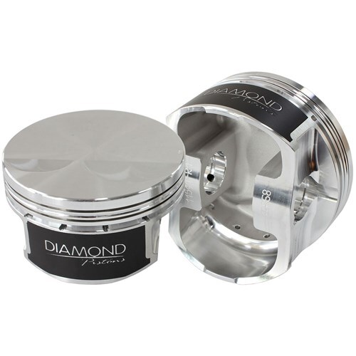 Diamond Piston, LS3, L98, 4.070 Bore, 1.115 Compressed Height, -2.0cc, Chevy LS Street Strip Flat Top Series, Set