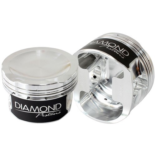 Diamond Piston, Ford 4.lt, XR6, Barra, 3.652 Bore, 1.215 Compressed Height, -4.0cc, Street Strip Series, Set of 6