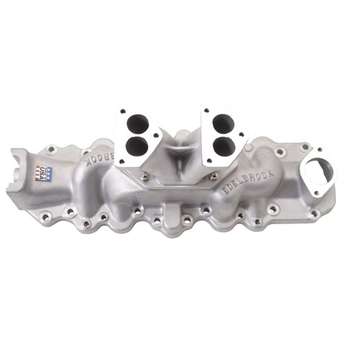 Edelbrock Intake Manifold, Slingshot, Aluminium, Natural, 2-Barrel, For Ford, For Mercury, Flathead V8, Each