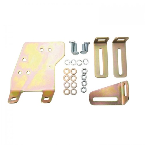 Edelbrock Throttle, Cruise Control, and Kickdown Bracket, Steel, Cadmium Plated, For Chevrolet Small Block, Each