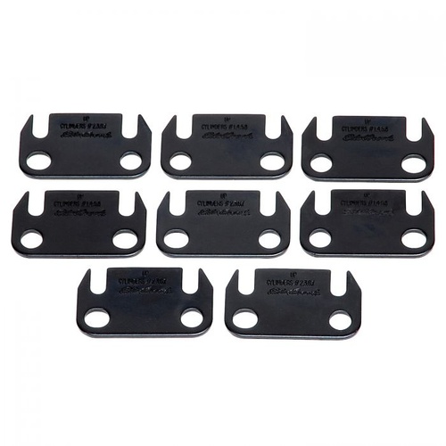 Edelbrock Guideplates, Flat, Steel, 5/16 in., For Pontiac, 389, 400, 421, 428, 455, for EDL Performer For Pontiac Head, Set of 8