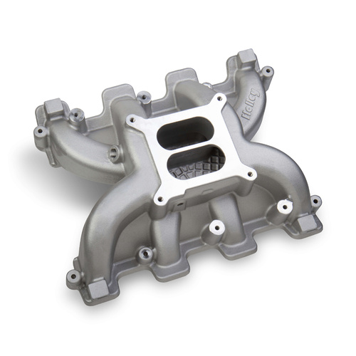 Holley Intake Manifold, Aluminium, Natural Square Bore Flange For Holden For Chevrolet Small Block LS Fits LS1/LS2/LS6 Heads Each