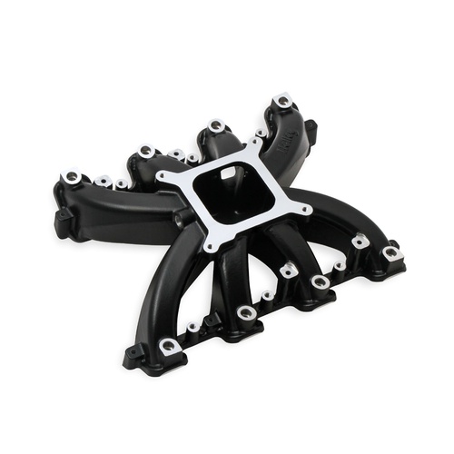 Holley Intake Manifold, EFI, Single Plane, 5.417/5.417 in. Height, 2500-7000 RPM, GM LS3/L92, Black, Each