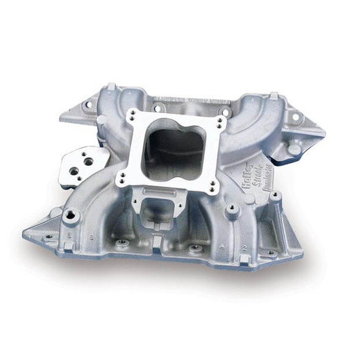 Holley Intake Manifold, Street Dominator, Single Plane, Aluminium, Natural Square/Spread Bore For Chrysler 413/426/440