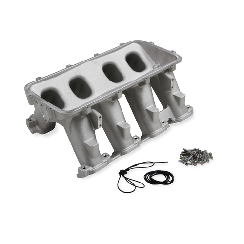 Holley Intake Manifold, LT Modular Hi-Ram Lower, Base Only, Tunnel Ram Style, Aluminium, Natural, For Chevrolet, 5.3L, 6.2L, Each