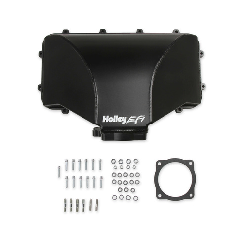 Holley EFI Intake Manifold, Injected, Black, 95mm, Top Section, For Ford, Kit