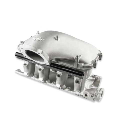 Holley Intake Manifold, Hi-Ram EFI, Multi-port, Aluminium, Satin, 9.50 in. Deck Height, Side Mount Top, Kit