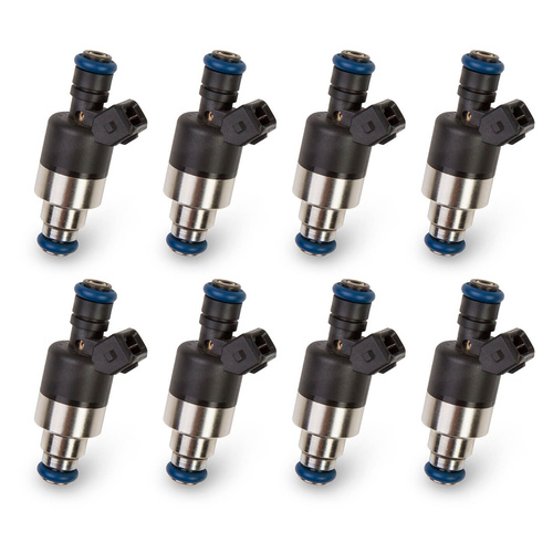 Holley EFI Fuel Injector, EV1 Jetronic (Bosch Style), 160 lb/hr, Low (2.0 Ohms) Impendance, Set of 8