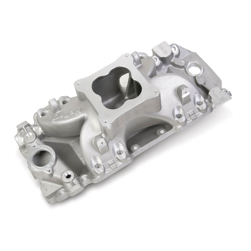 Holley EFI Intake Manifold, EFI, High Rise, 7.25/7.25 in. Height, 2500-7000 RPM, BBC V8, Satin, Each