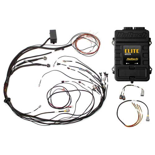 Haltech Elite 1500 ECU + Mazda 13B S6-8 CAS with Flying Lead Ignition Terminated Harness Kit Injector Connector: Bosch EV1, Kit