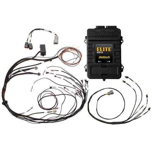 Haltech Elite 1500 ECU + Mazda 13B S6-8 CAS with IGN-1A Ignition Terminated Harness Kit Injector Connector: Bosch EV1, Kit