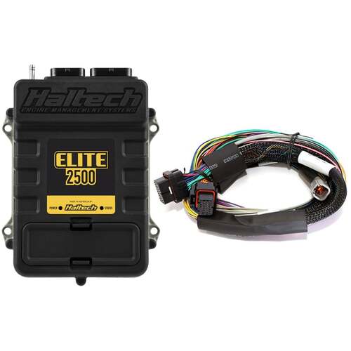 Haltech ECU + Universal Wiring Kits, Elite 2500, Elite 2500 + Basic Universal Wire-in Harness Kit Length: 2.5m (8'), Kit