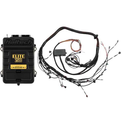 Haltech ECU + Terminated Engine Harness Kits, Elite 2500 + Toyota 2JZ No Ignition Harness Terminated Harness Kit Injector Connector: Bosch EV1, Kit