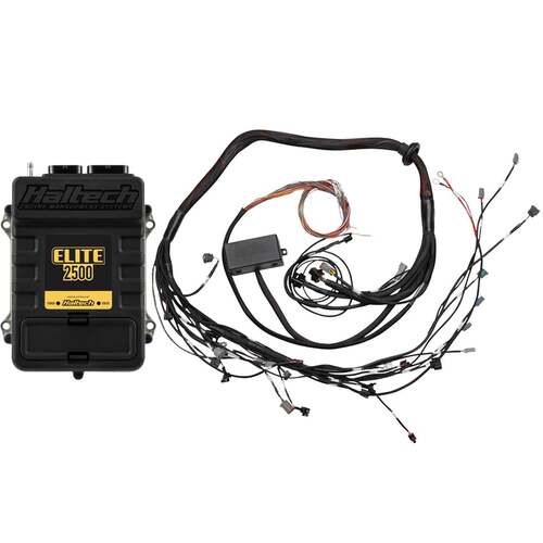 Haltech Elite 2500 ECU + Toyota 2JZ IGN-1A Terminated Harness Kit Injector Connector: Bosch EV1, Kit