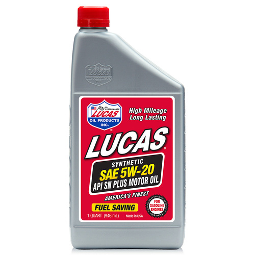 LUCAS Synthetic SAE 5W-20 API SN Plus Motor Oil, 1 Quart (950 ml), Each