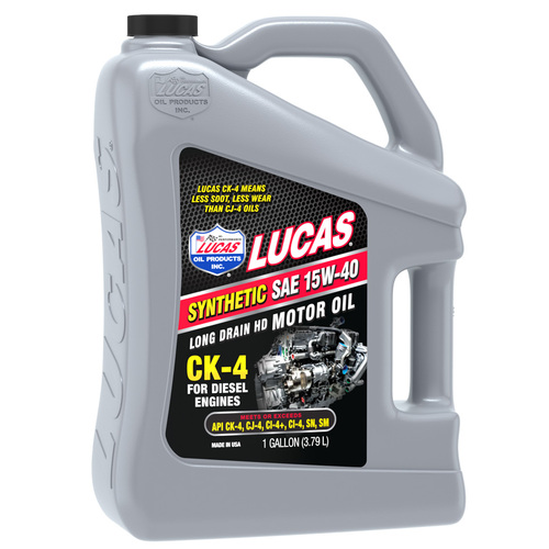 LUCAS Synthetic SAE 15W-40 CK-4 Truck Oil, 1 Quart (950 ml), Each