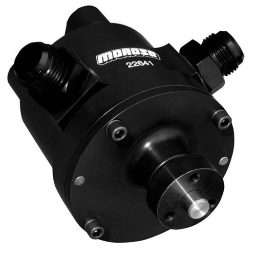 Moroso Vacuum Pump, Racing, 4-Vane, Aluminium, Black Anodized, Each