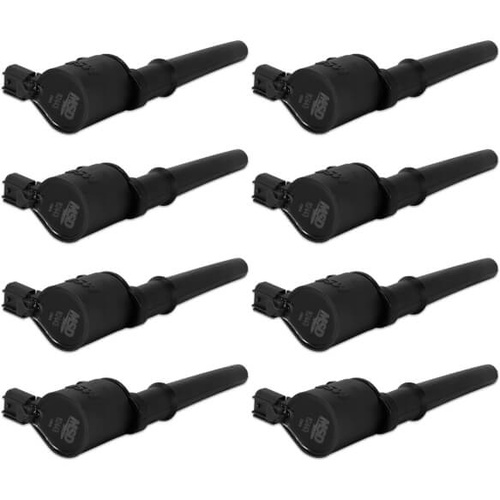 MSD Ignition Coil, 1999-2014 For Ford 4.6L/5.4L 4-Valve Engines, Black, Set of 8