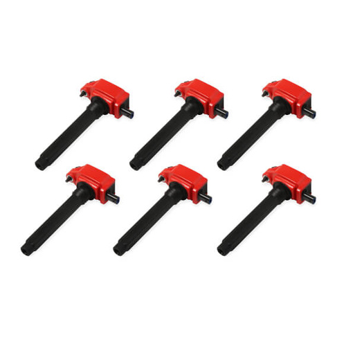 MSD Ignition Coils, Blaster OEM Replacement, Chrysler, Dodge, Jeep, Ram, Volkswagen, Red, Set of 6