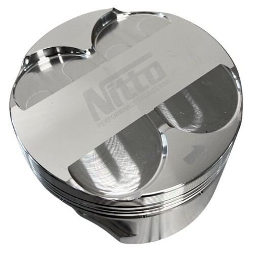 Nitto Pistons for Ford Barra, Standard Stroke, 4L, 92.5MM (+.010"), -4cc Dish, Heavy Duty Forging, set