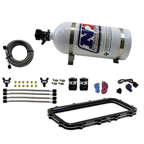 Nitrous Express Holley High Ram Plenum Plate System W/ 5Lb Bottle