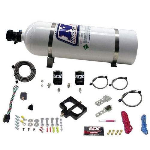 Nitrous Express Nitrous Plate System, Ford 4 Valve (50-300Hp) 15Lb Bottle