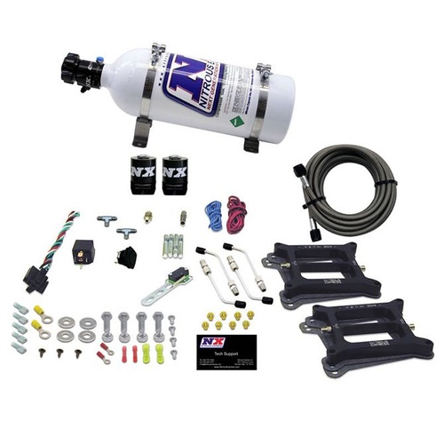 Nitrous Express Dual Holley/Gasoline (100-200-300-400-500Hp) w/ 5LB Bottle, Kit