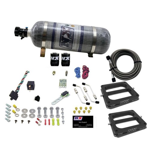 Nitrous Express Dual Dom/Alc (100-200-300-400-500Hp) w/ Composite Bottle, Kit