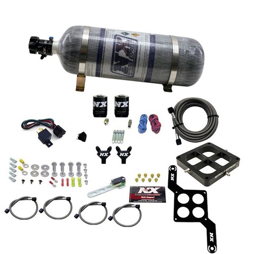 Nitrous Express Dominator Billet Crossbar Pro Power (100-200-300-400-500Hp) W/ Composite Bottle.