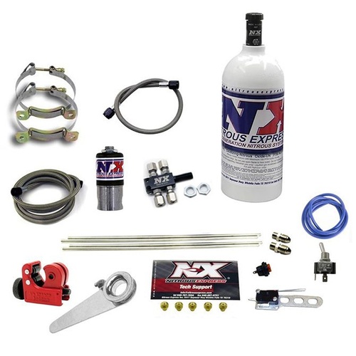 Nitrous Express Motorcycle 4-Cylinder Dry System-1Lb Bottle