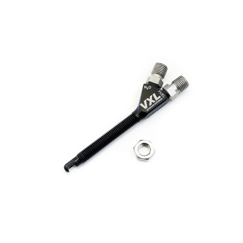 Nitrous Express Nitrous Oxide Nozzles, VXL Nozzle, 2 in. Long Threads, 5/16-24 in., Aluminum, Black Anodized, Each