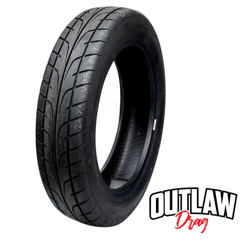 Outlaw Drag Tyre, Drag S/R, 26x6R17'', Street Hotrod, 90H Load Rating, Blackwall, Each