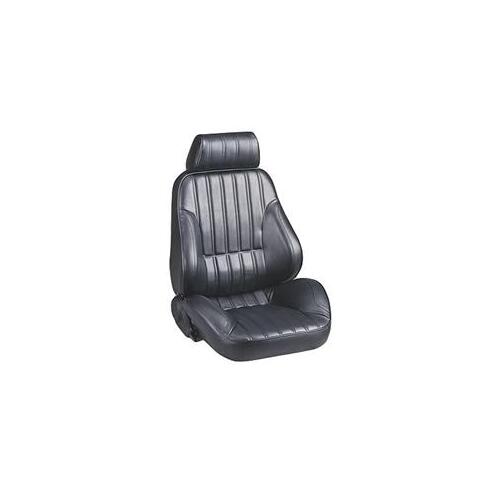 Procar Seat, Rally 1000, Bolstered, Reclining, Left Side, Vinyl, Black, Each