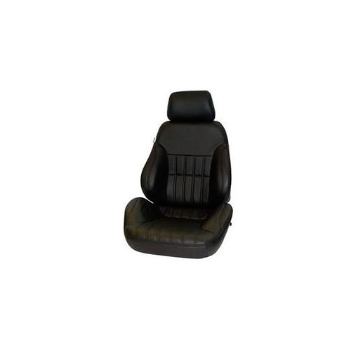 Procar Seat, Rally Smoothback 1000S, Reclining, Driver Side, Leather, Black, Each