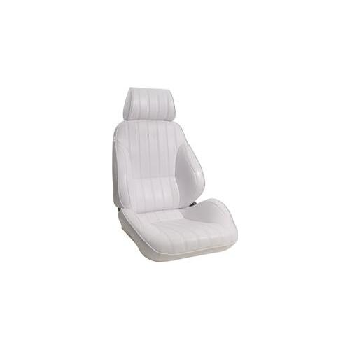 Procar Seat, Rally 1000, Bolstered, Reclining, Left Side, Vinyl, White, Each