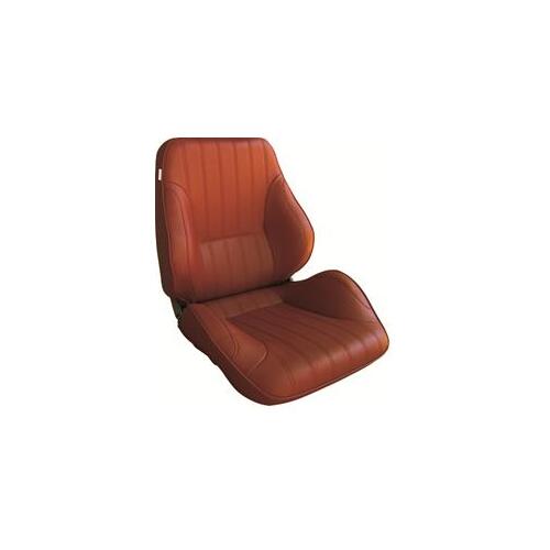 Procar Seat, Rally Lowback Series 1050, Driver Side, Vinyl, Maroon, Lever Recline, Each