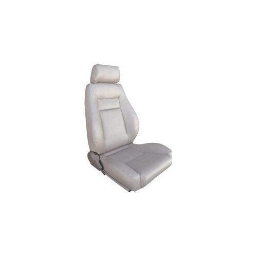 Procar Seat, Elite Series 1100, Reclining, Left Side, Vinyl, Gray, Each