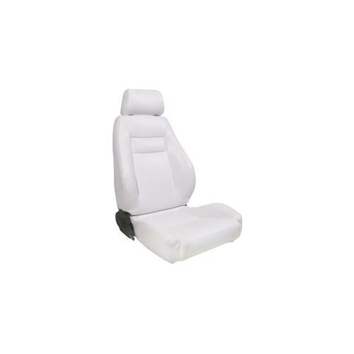 Procar Seat, Elite Series 1100, Reclining, Left Side, Vinyl, White, Each