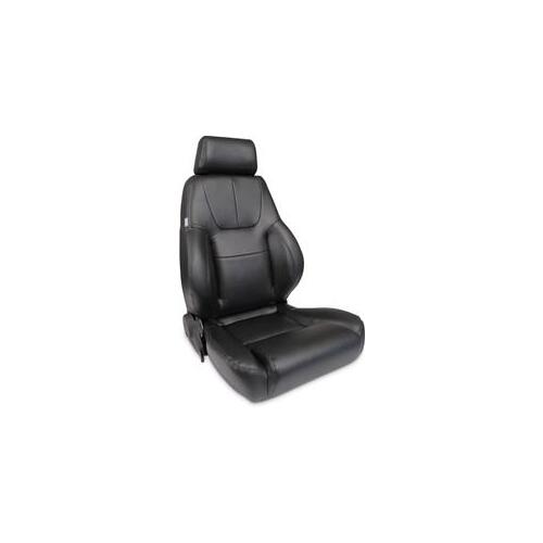 Procar Seat, Elite Lumbar 1200, Reclining, Driver Side, Leather, Black, Each