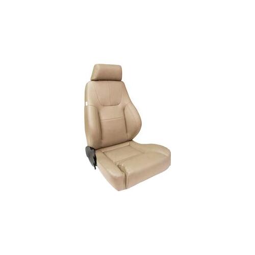 Procar Seat, Elite Lumbar Series 1200, Reclining, Driver Side, Vinyl, Beige, Each