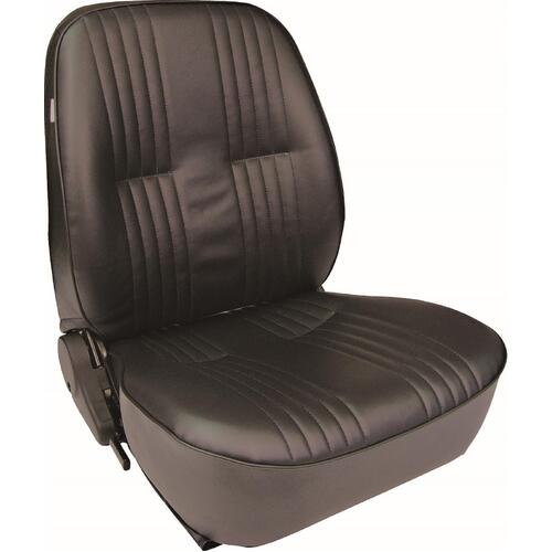 Procar Seat, Pro-90 Lowback Series 1400, Reclining, Left Side, Vinyl, Black, Each