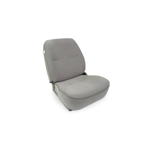 Procar Seat, Pro-90 Lowback Series 1400, Reclining, Driver Side, Velour, Gray, Each