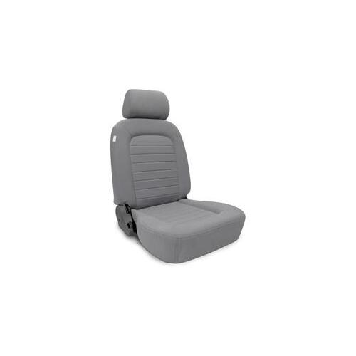 Procar Seat, Classic Series 1500, Driver Side, Velour, Gray, Lever Recline, Each