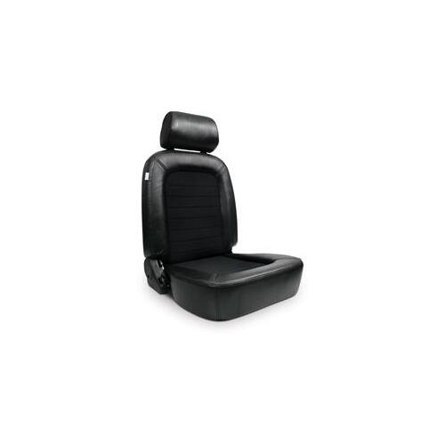 Procar Seat, Classic Series 1500, Driver Side, Vinyl/Velour, Black, Lever Recline, Each